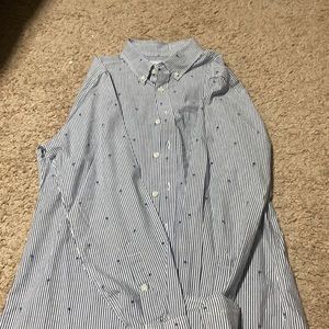 Palm tree button down